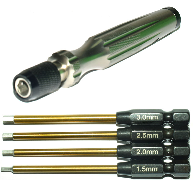 Rc Hobby Tool Kit - Juego de destornilladores hexagonales de 1/4,