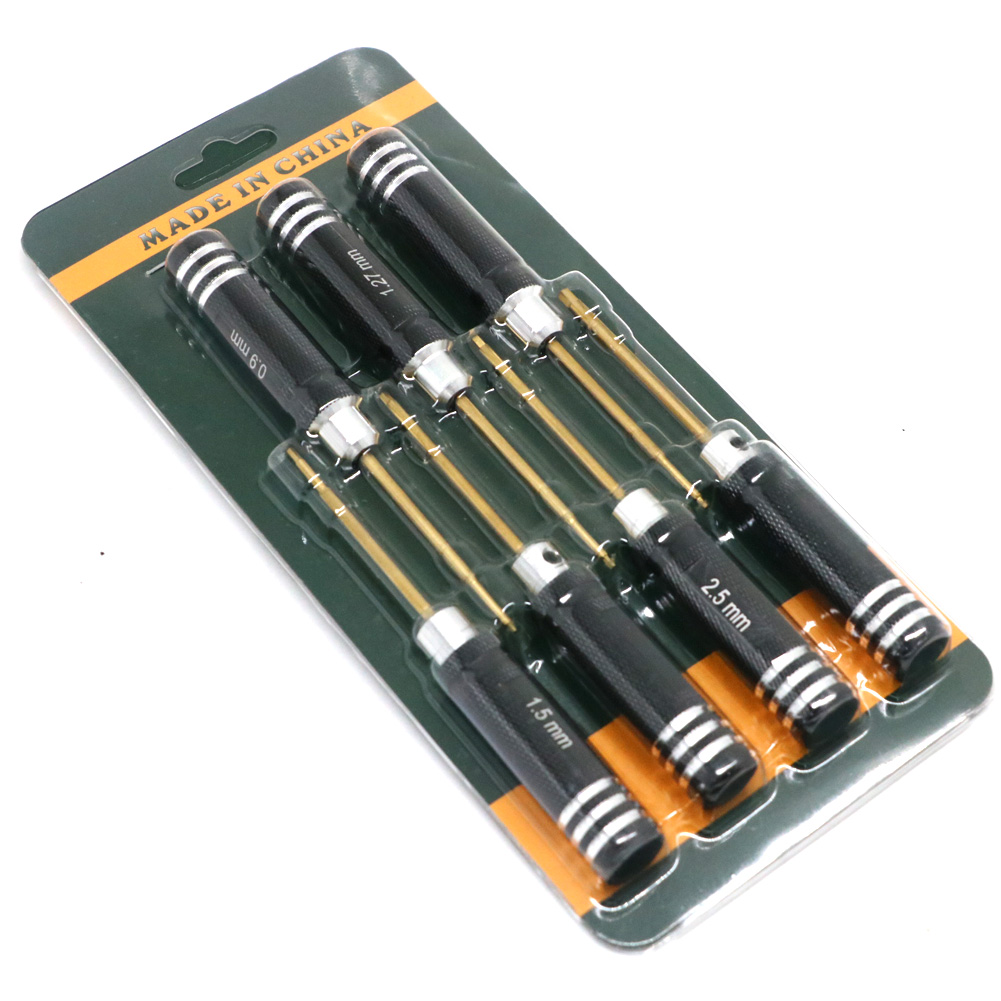 Rc Hobby Tool Kit - Mini destornillador hexagonal de precisión chapado