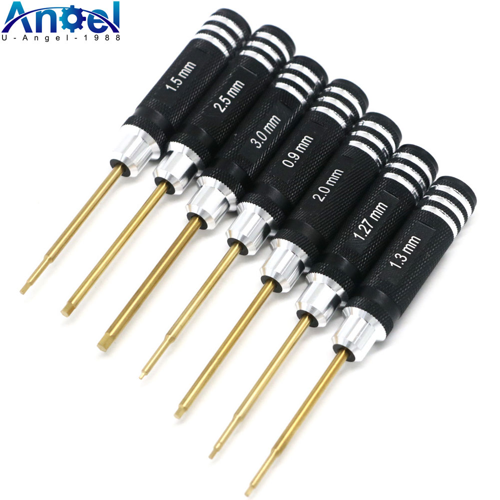Rc Hobby Tool Kit - Mini Destornillador hexagonal de precisión Chapado