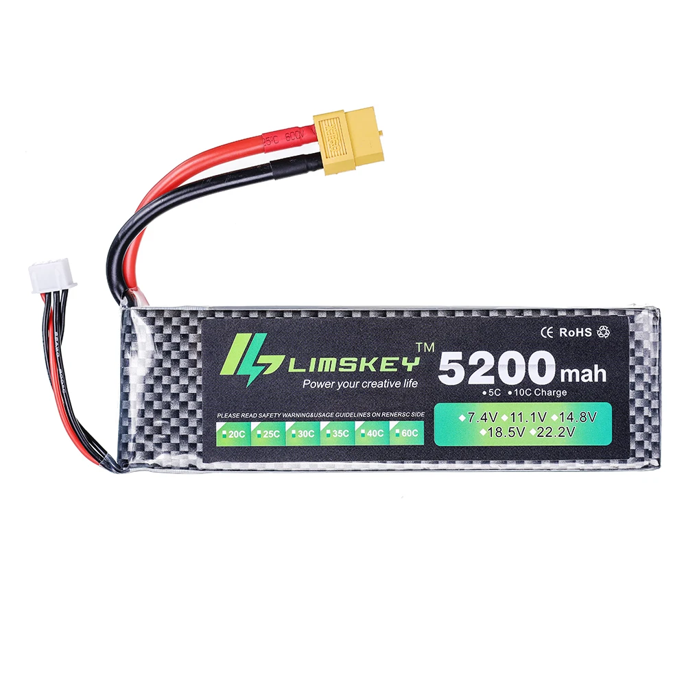 Limskey Power batería 7,4 V 52 - Rc Hobby Helicopter reseña y precio