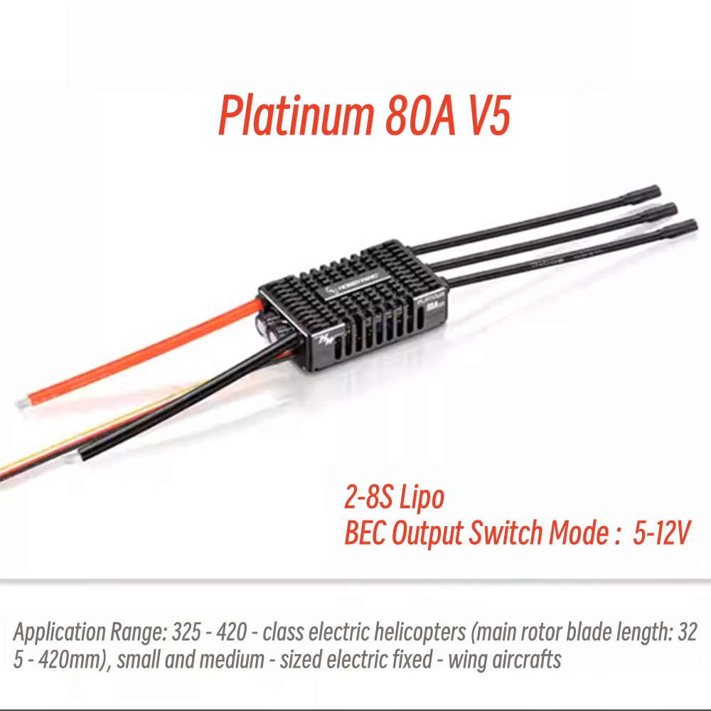 FATJAY Hobbywing Platinum 80A  - Rc Hobby Helicopter reseña y precio