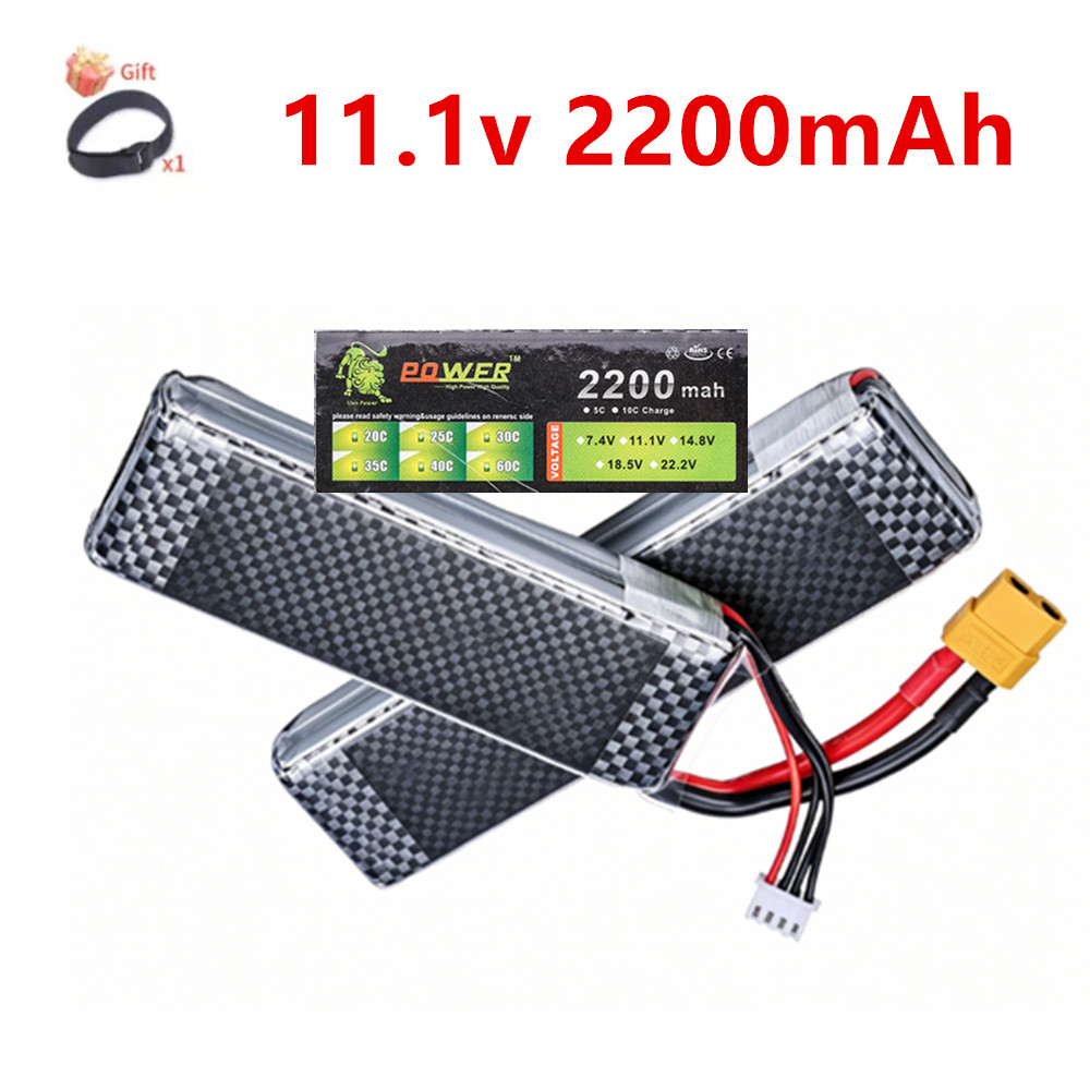 Batería Lipo 3S 11.1V 2200mAh  - Rc Hobby Helicopter reseña y precio