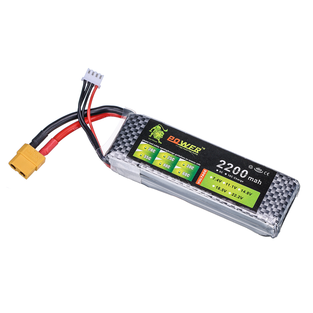 Batería Lipo 3S 11.1V 2200mAh  - Rc Hobby Helicopter reseña y precio